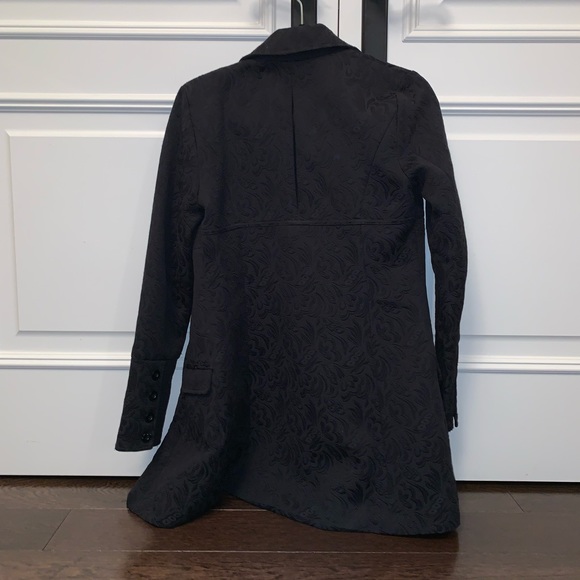 Buffalo David Bitton Black Floral Coat - Picture 2 of 7